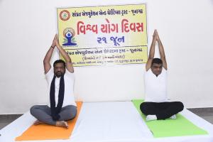 Celebration of World Yoga Day on June 21 by disabled children of Samprat Sanstha